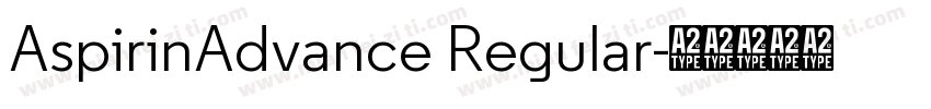 AspirinAdvance Regular字体转换